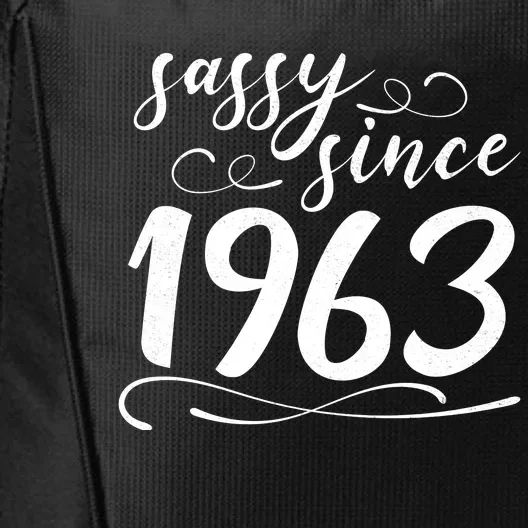 Sassy Since 1963 Birthday 60th Birthday City Backpack