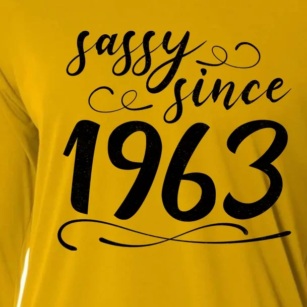 Sassy Since 1963 Birthday 60th Birthday Cooling Performance Long Sleeve Crew