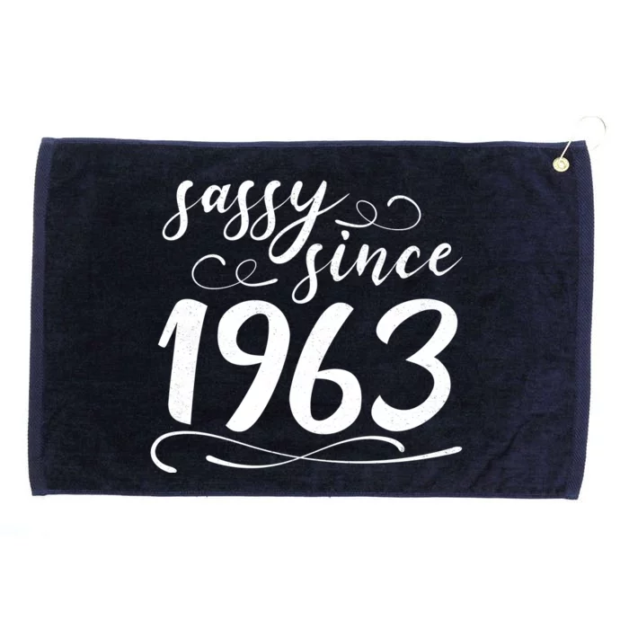 Sassy Since 1963 Birthday 60th Birthday Grommeted Golf Towel