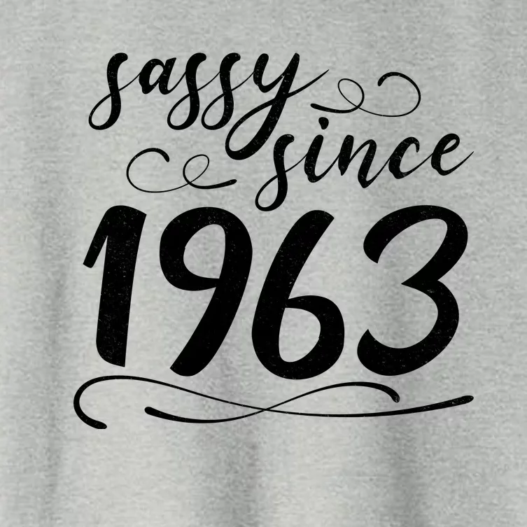 Sassy Since 1963 Birthday 60th Birthday Women's Crop Top Tee