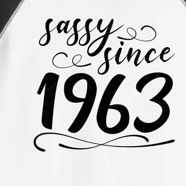 Sassy Since 1963 Birthday 60th Birthday Toddler Fine Jersey T-Shirt