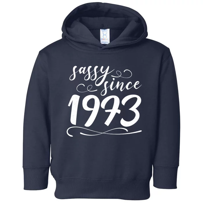 Sassy Since 1973 Birthday 50th Birthday Toddler Hoodie