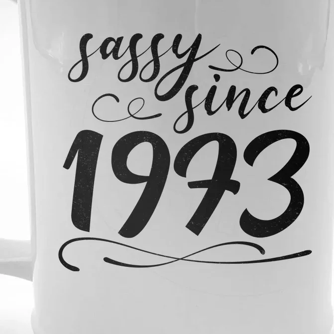 Sassy Since 1973 Birthday 50th Birthday Front & Back Beer Stein