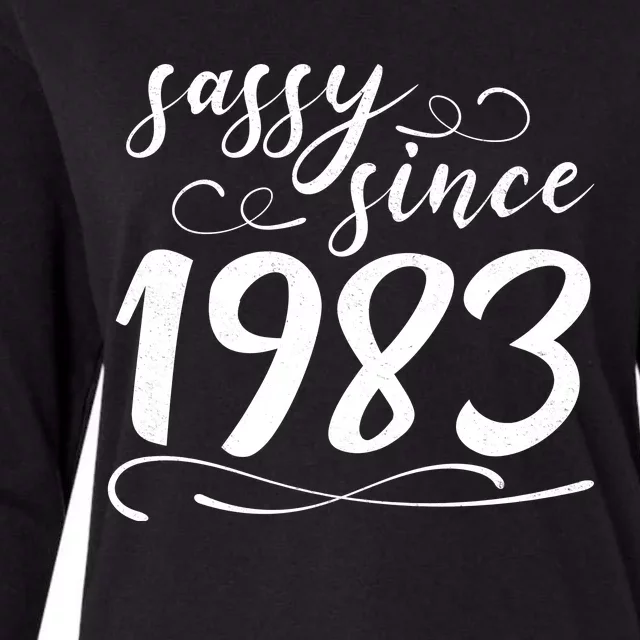 Sassy Since 1983 Birthday 40th Birthday Womens Cotton Relaxed Long Sleeve T-Shirt