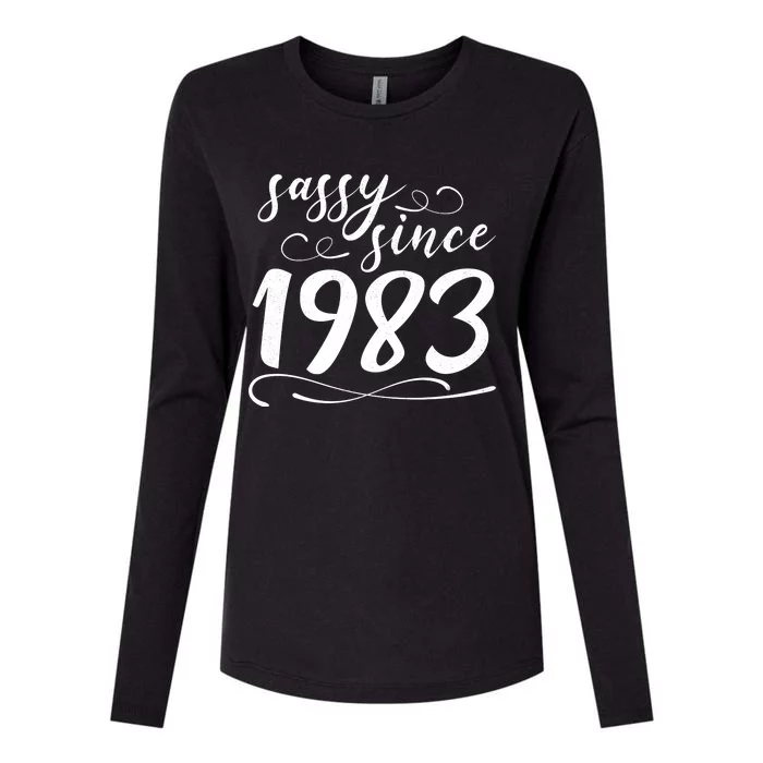 Sassy Since 1983 Birthday 40th Birthday Womens Cotton Relaxed Long Sleeve T-Shirt