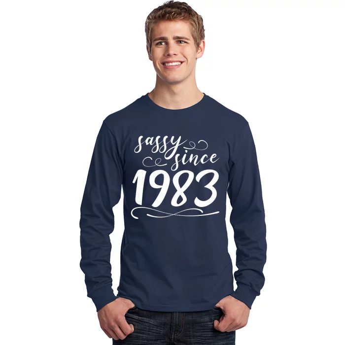 Sassy Since 1983 Birthday 40th Birthday Long Sleeve Shirt