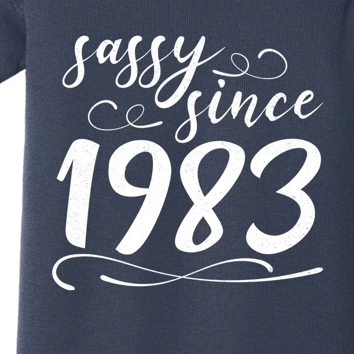 Sassy Since 1983 Birthday 40th Birthday Baby Bodysuit