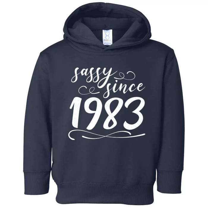 Sassy Since 1983 Birthday 40th Birthday Toddler Hoodie