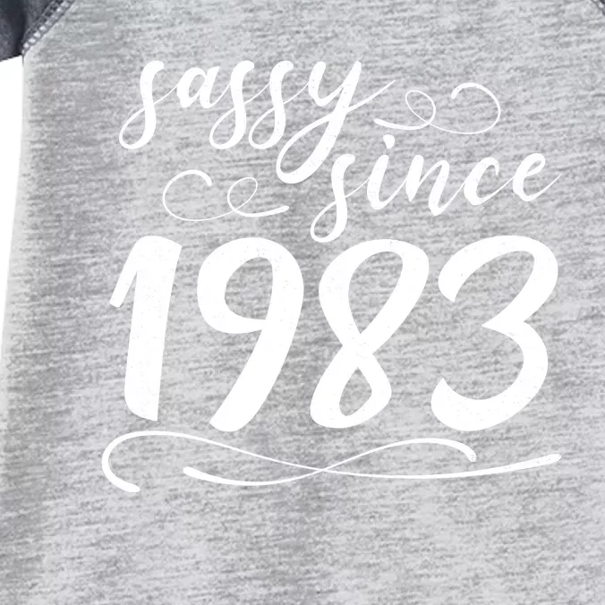 Sassy Since 1983 Birthday 40th Birthday Infant Baby Jersey Bodysuit