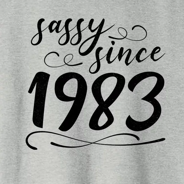 Sassy Since 1983 Birthday 40th Birthday Women's Crop Top Tee