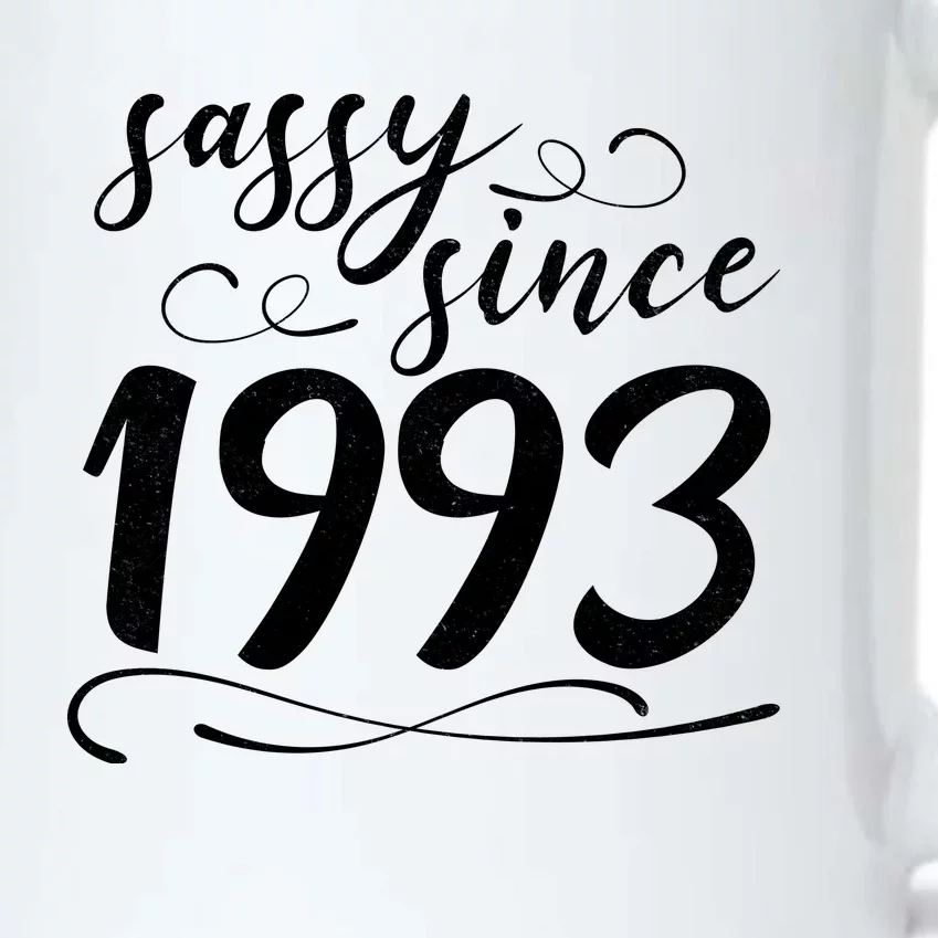 Sassy Since 1993 Birthday 30th Birthday Black Color Changing Mug