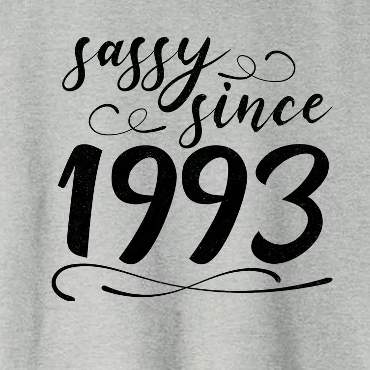 Sassy Since 1993 Birthday 30th Birthday Women's Crop Top Tee