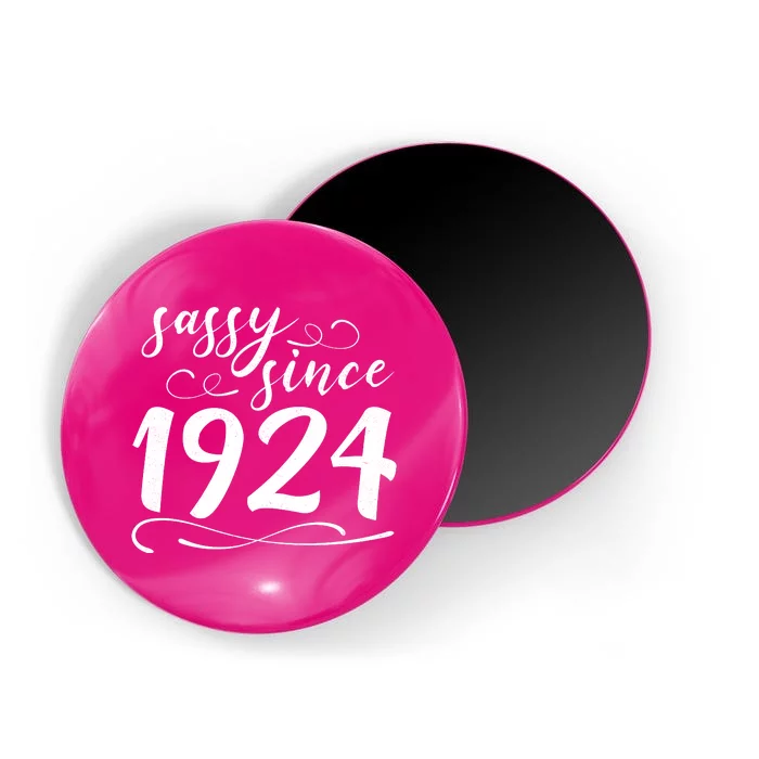 Sassy Since 1924 Birthday 100th Birthday Magnet