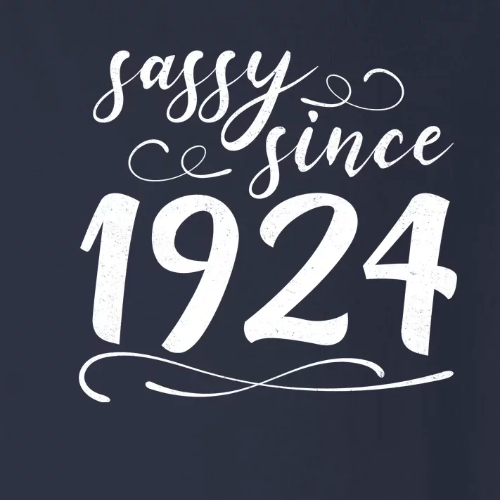 Sassy Since 1924 Birthday 100th Birthday Toddler Long Sleeve Shirt