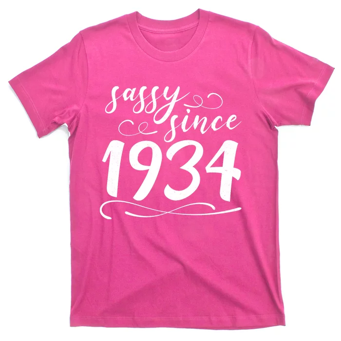 Sassy Since 1934 Birthday 90th Birthday T-Shirt