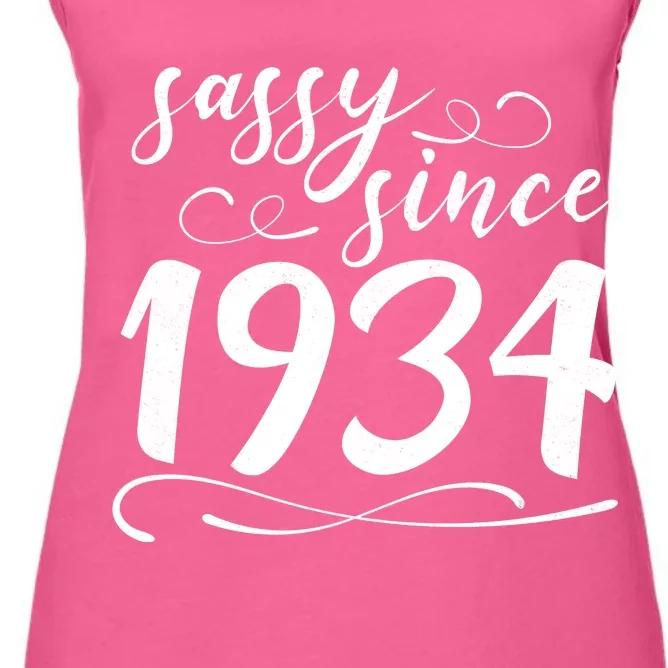 Sassy Since 1934 Birthday 90th Birthday Women's Racerback Tank