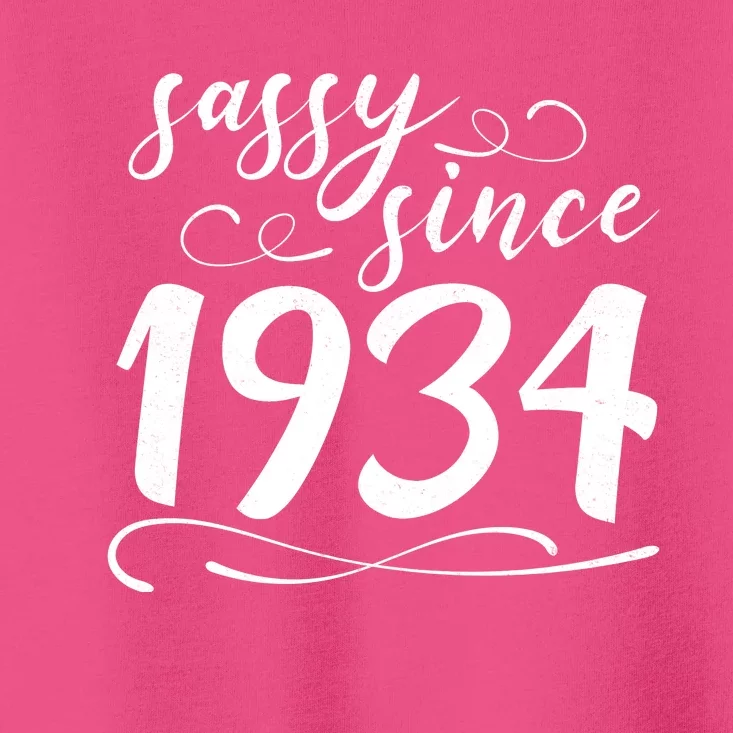 Sassy Since 1934 Birthday 90th Birthday Toddler T-Shirt