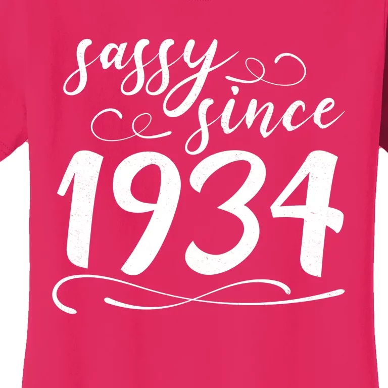 Sassy Since 1934 Birthday 90th Birthday Women's T-Shirt