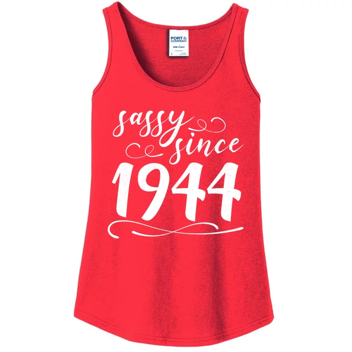 Sassy Since 1944 Birthday 80th Birthday Ladies Essential Tank