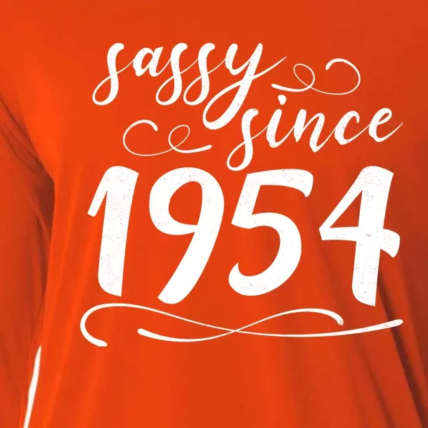 Sassy Since 1954 Birthday 70th Birthday Cooling Performance Long Sleeve Crew