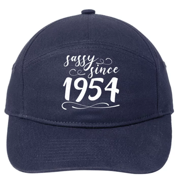 Sassy Since 1954 Birthday 70th Birthday 7-Panel Snapback Hat