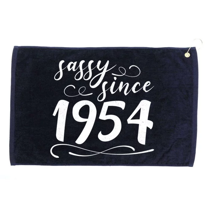 Sassy Since 1954 Birthday 70th Birthday Grommeted Golf Towel