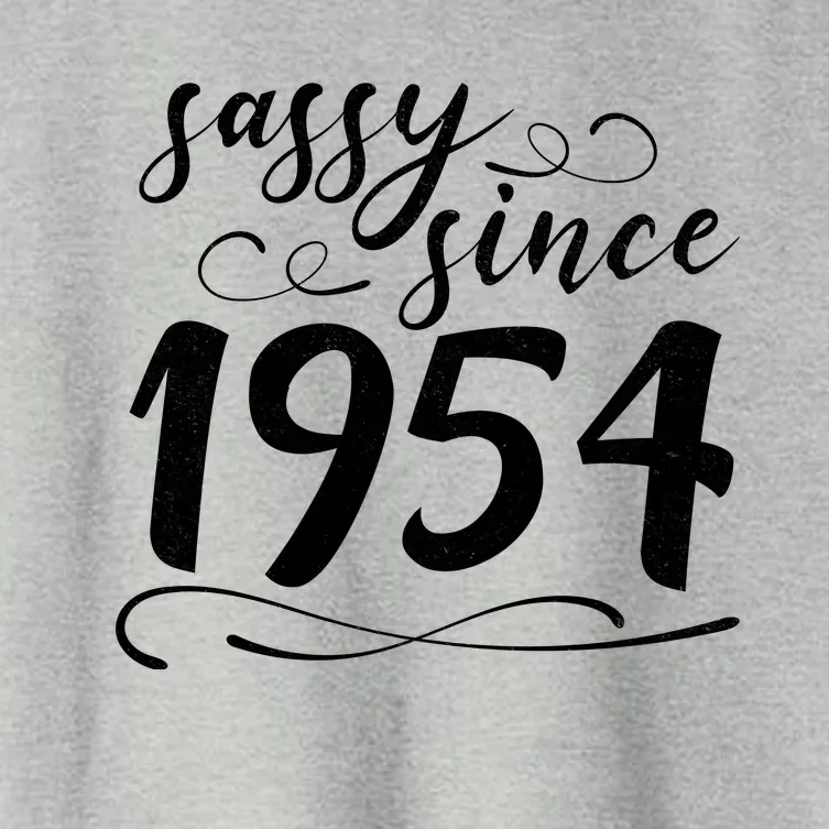 Sassy Since 1954 Birthday 70th Birthday Women's Crop Top Tee