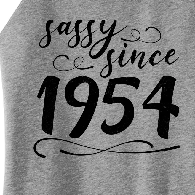 Sassy Since 1954 Birthday 70th Birthday Women’s Perfect Tri Rocker Tank