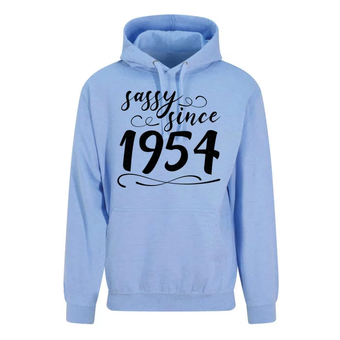 Sassy Since 1954 Birthday 70th Birthday Unisex Surf Hoodie