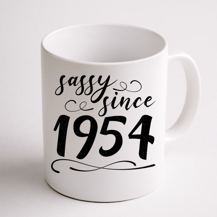 Sassy Since 1954 Birthday 70th Birthday Front & Back Coffee Mug