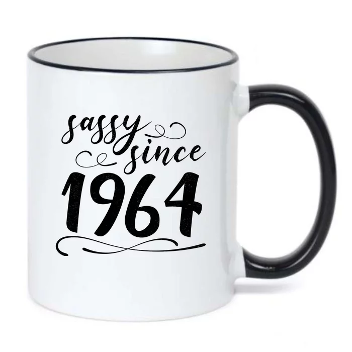 Sassy Since 1964 Birthday 60th Birthday Black Color Changing Mug