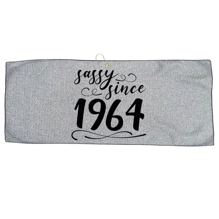 Sassy Since 1964 Birthday 60th Birthday Large Microfiber Waffle Golf Towel