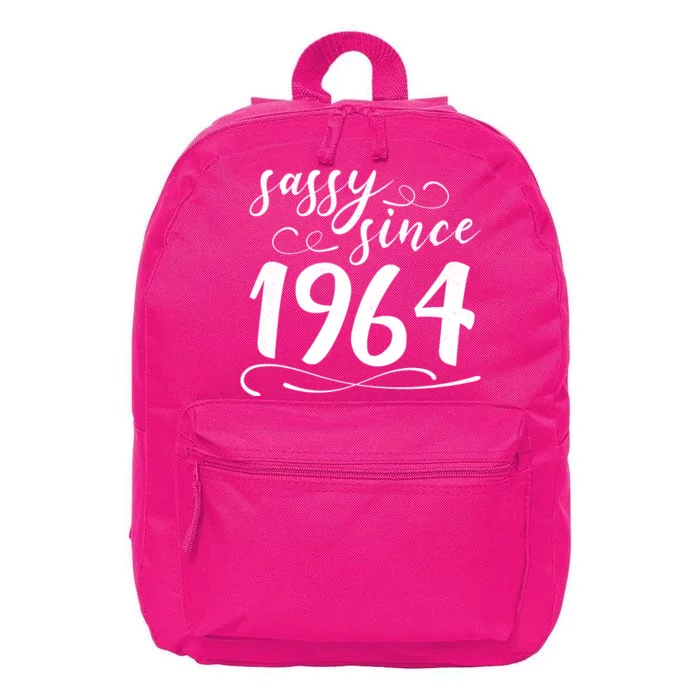 Sassy Since 1964 Birthday 60th Birthday 16 in Basic Backpack