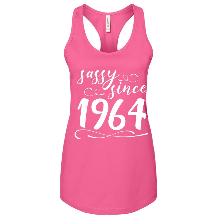 Sassy Since 1964 Birthday 60th Birthday Women's Racerback Tank