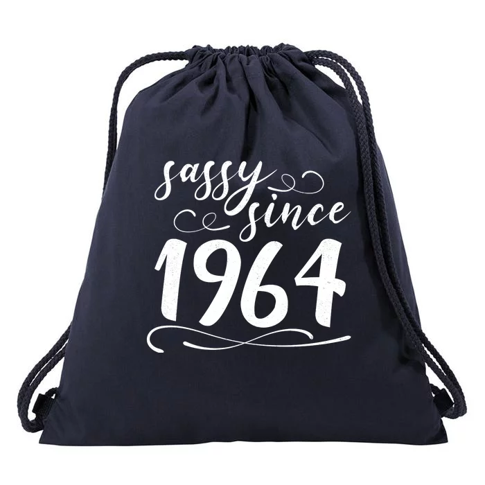 Sassy Since 1964 Birthday 60th Birthday Drawstring Bag