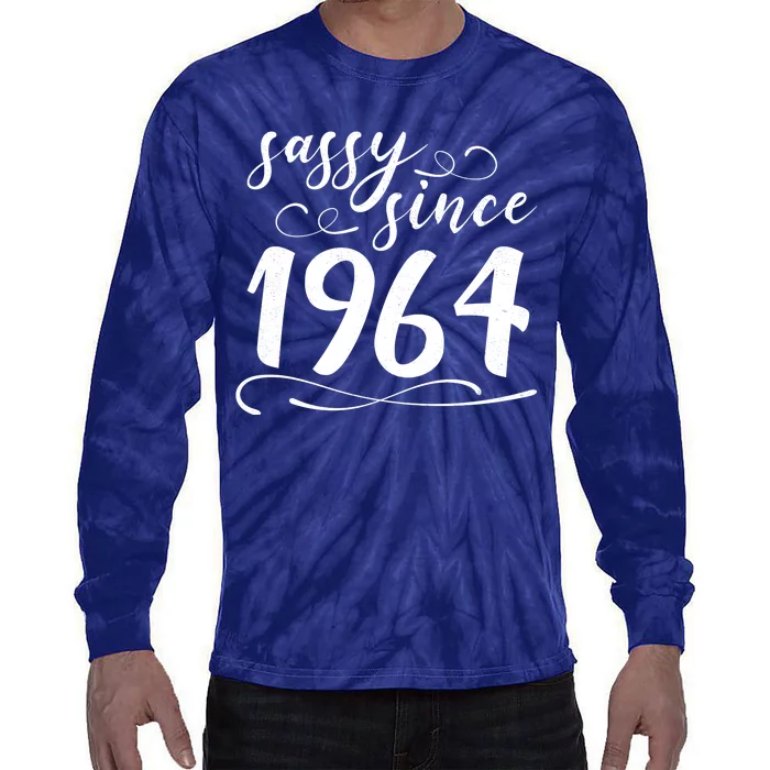 Sassy Since 1964 Birthday 60th Birthday Tie-Dye Long Sleeve Shirt