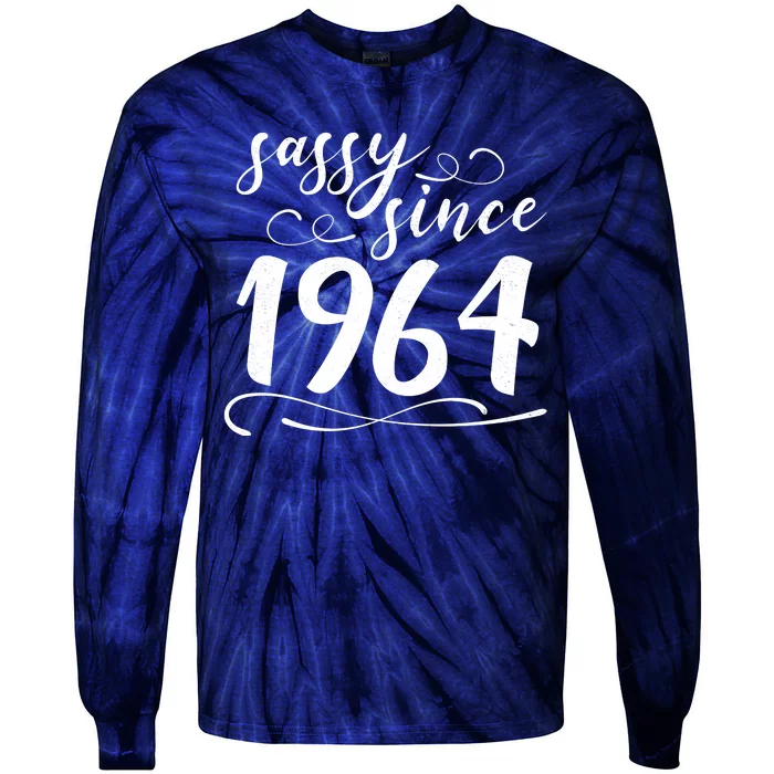 Sassy Since 1964 Birthday 60th Birthday Tie-Dye Long Sleeve Shirt