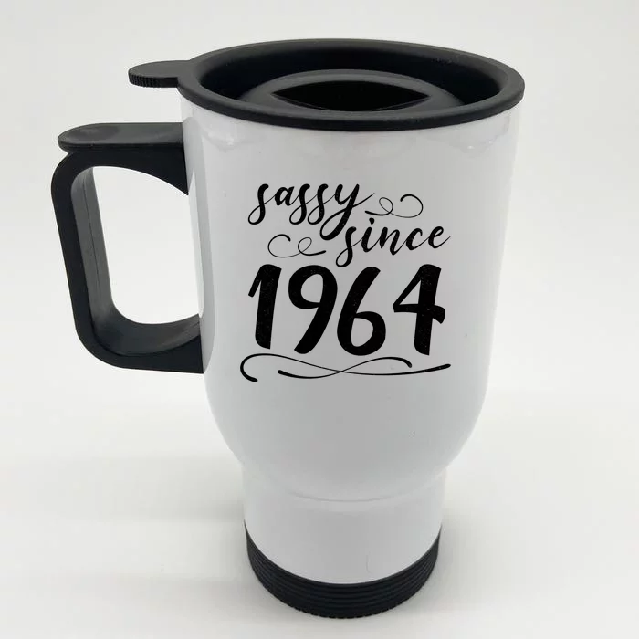 Sassy Since 1964 Birthday 60th Birthday Front & Back Stainless Steel Travel Mug