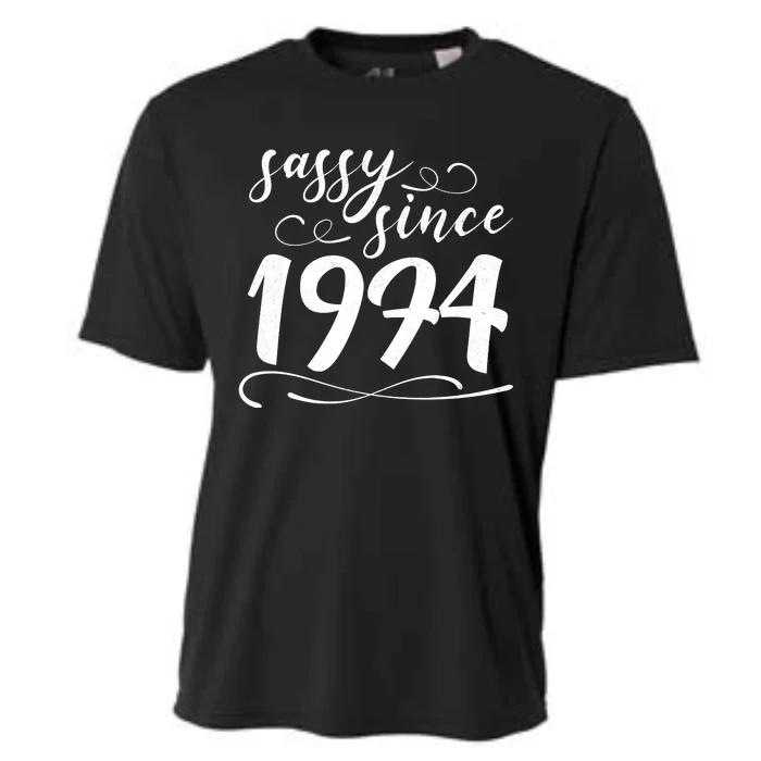 Sassy Since 1974 Birthday 50th Birthday Cooling Performance Crew T-Shirt