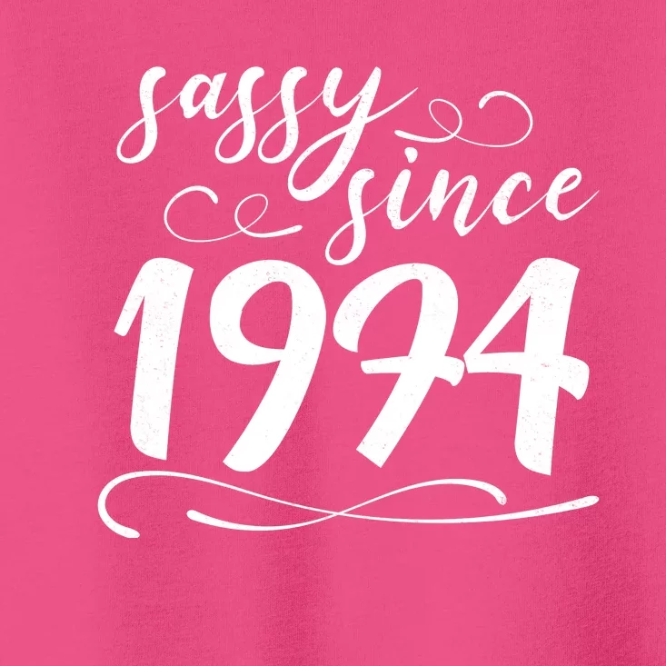 Sassy Since 1974 Birthday 50th Birthday Toddler T-Shirt