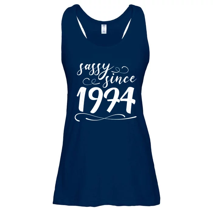 Sassy Since 1974 Birthday 50th Birthday Ladies Essential Flowy Tank