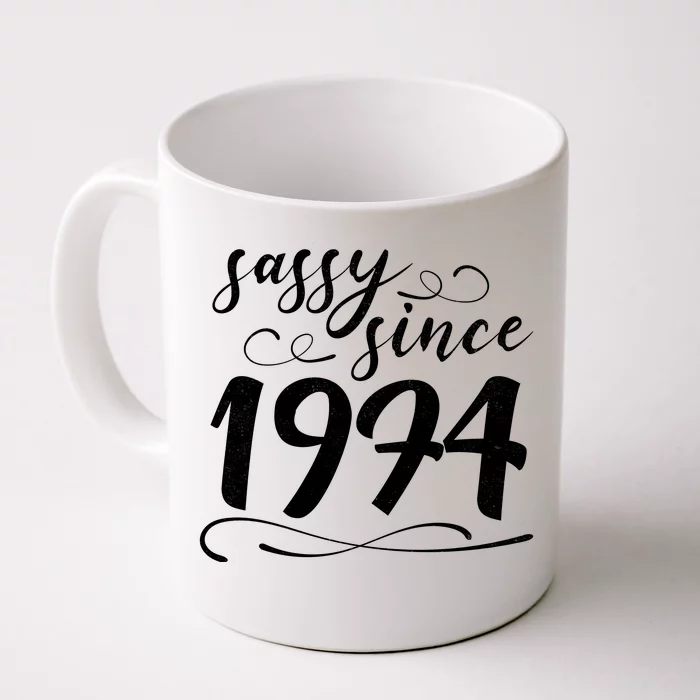 Sassy Since 1974 Birthday 50th Birthday Front & Back Coffee Mug