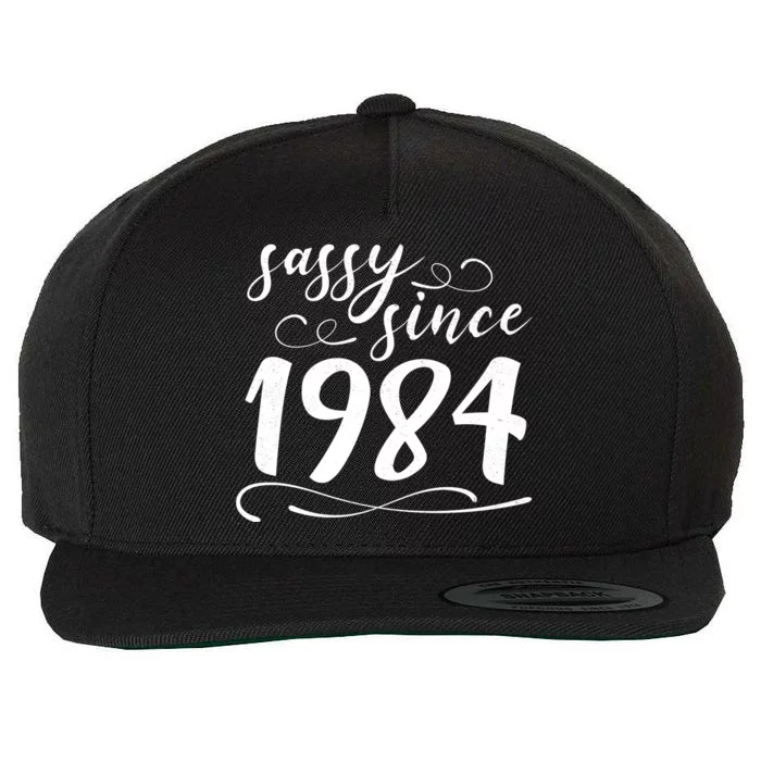 Sassy Since 1984 Birthday 40th Birthday Wool Snapback Cap