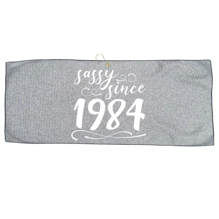 Sassy Since 1984 Birthday 40th Birthday Large Microfiber Waffle Golf Towel