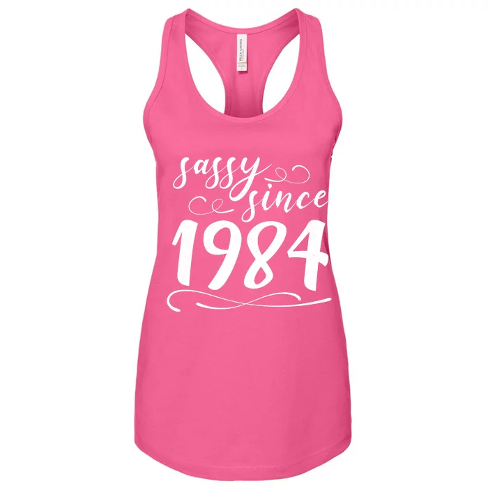 Sassy Since 1984 Birthday 40th Birthday Women's Racerback Tank