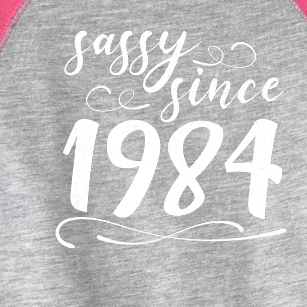 Sassy Since 1984 Birthday 40th Birthday Toddler Fine Jersey T-Shirt