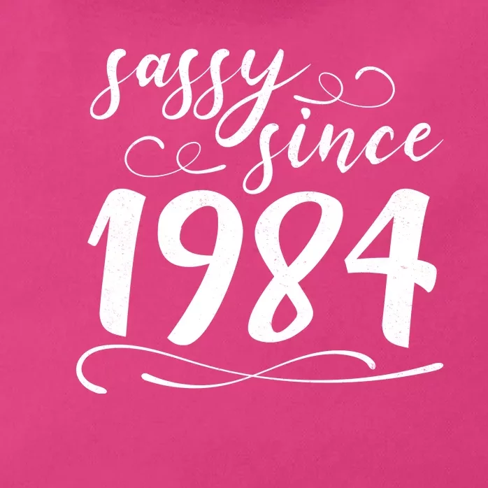 Sassy Since 1984 Birthday 40th Birthday Zip Tote Bag