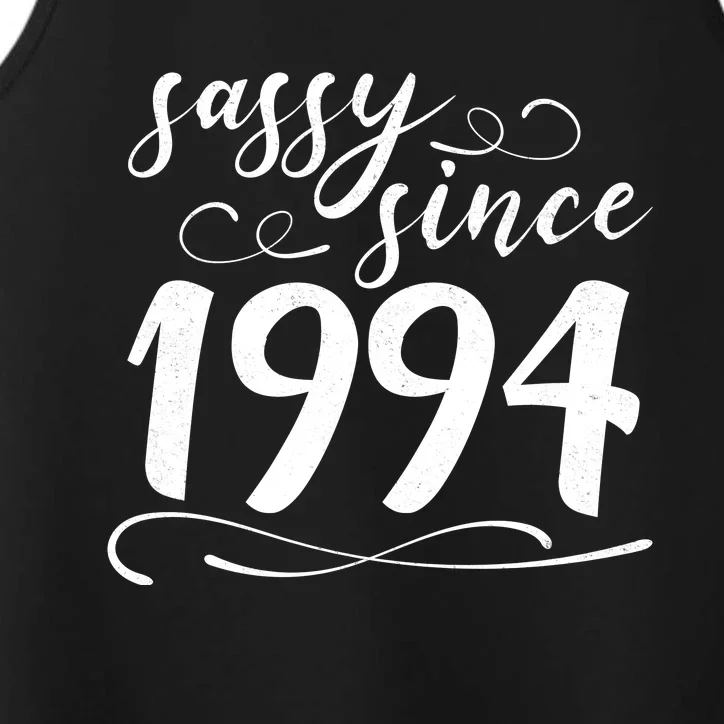 Sassy Since 1994 Birthday 30th Birthday Performance Tank