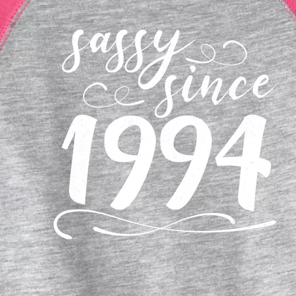 Sassy Since 1994 Birthday 30th Birthday Toddler Fine Jersey T-Shirt