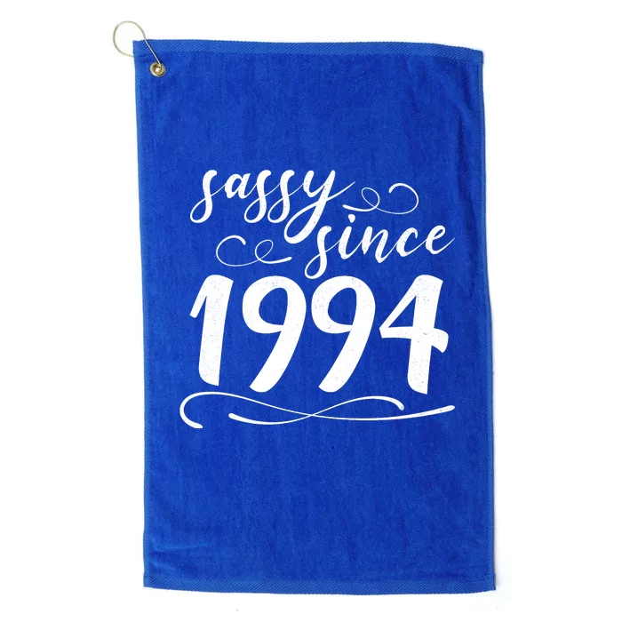 Sassy Since 1994 Birthday 30th Birthday Platinum Collection Golf Towel